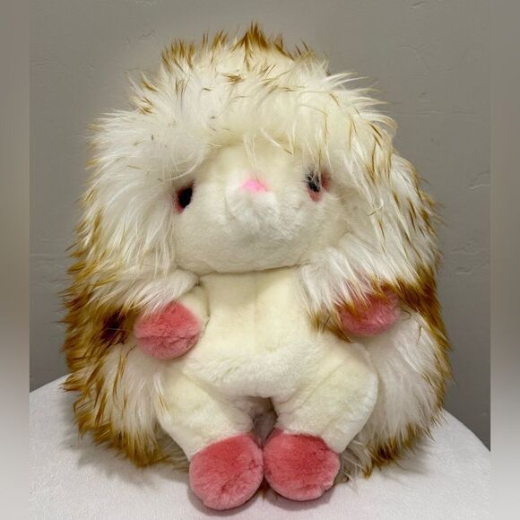 Cute Hedgehog Multi Use Bag/Real Shearling Crossbody/Backpack/Plushie/Pillow - Picture 3 of 16